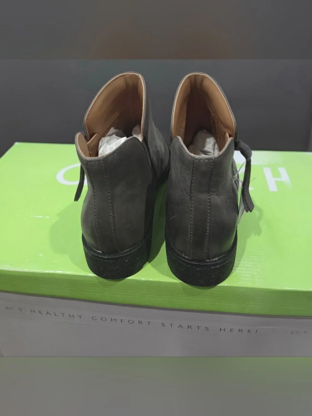 NWT  The boots are Aetrex Mila Low Boot in Charcoal Grey. Size 8.5